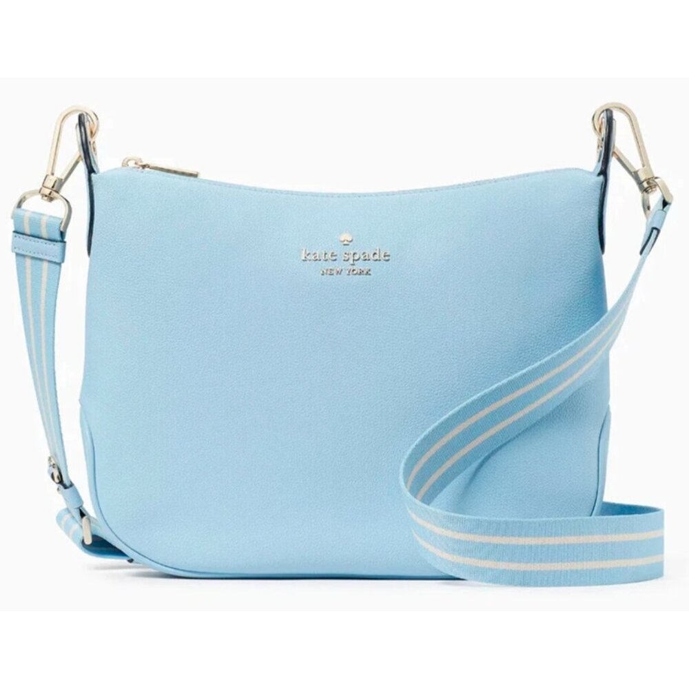 S Kate Spade Rosie Large Crossbody Celeste Blue Leather K5807 NWT $399 Retail